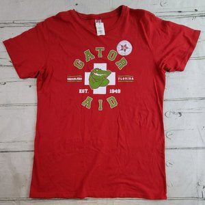 Gator Aid Gatorland Florida Gators Red Short Sleeve T-Shirt Mens Size L NWT